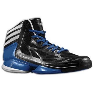 adidas adiZero Crazy Light 2   Mens   Basketball   Shoes   Black/White/Metallic Silver/Capital Blue