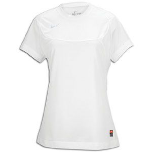 Nike Pasadena II S/S Jersey   Womens   Soccer   Clothing   White/White/Silver