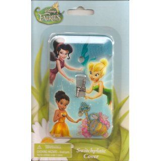 Disney Fairies Tinker Bell Switchplate Cover   Kids Bedroom Playroom Decor Light Switch Plate   Childrens Wall Decor