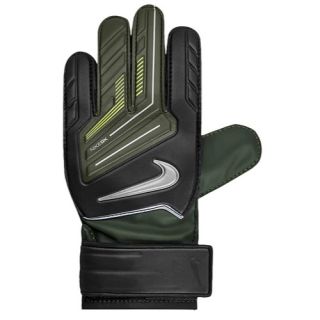 Nike Goalkeeper Jr Grip Gloves   Youth   Soccer   Sport Equipment   Black/Dark Army/Volt/Silver