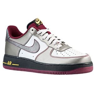 Nike Air Force 1 Low   Mens   Basketball   Shoes   Dusty Grey/Metallick Pewter/Cherrywood Red