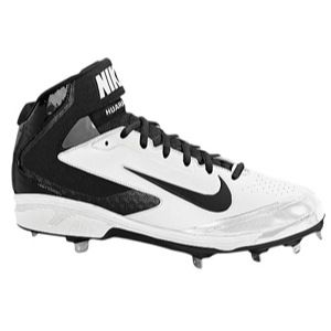 Nike Air Huarache Pro Mid Metal   Mens   Baseball   Shoes   White/Black
