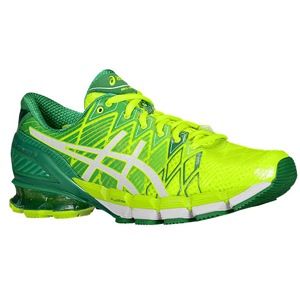 ASICS Gel   Kinsei 5   Mens   Running   Shoes   Flash Yellow/White/Green