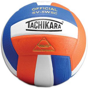 Tachikara SV 5WSC Volleyball   Volleyball   Sport Equipment   Royal/White/Orange