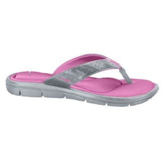 Nike Comfort Thong   Womens   Casual   Shoes   Wolf Grey/Red Violet