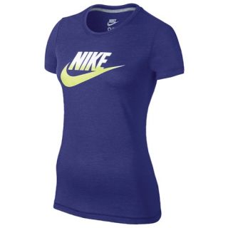 Nike Futura Fade T Shirt   Womens   Casual   Clothing   Deep Night