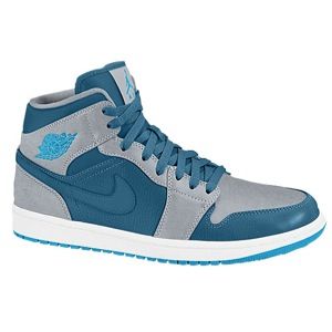 Jordan AJ1 Mid   Mens   Basketball   Shoes   New Slate/Dark Powder Blue/Wolf Grey