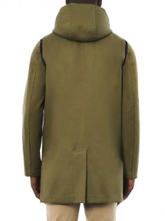 Hooded bi colour cotton coat  Valentino