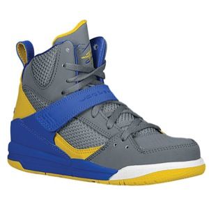 Jordan Flight 45 High   Boys Preschool   Basketball   Shoes   Wolf Grey/Dark Powder Blue/Volt Ice/White