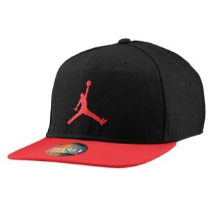 Jordan True Ele Bill Snapback Cap   Basketball   Accessories   Black/Gym Red/Gym Red