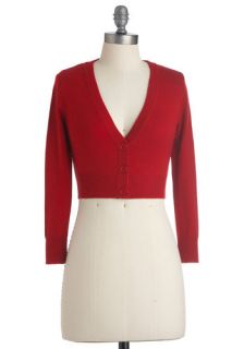 The Dream of the Crop Cardigan in Red  Mod Retro Vintage Sweaters
