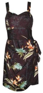 Paradise Found Womens Bamboo Paradise Side Tie Sarong Dress