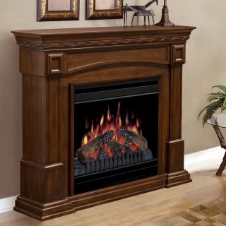Dimplex Colonial Walnut Electric Fireplace   Electric Fireplaces