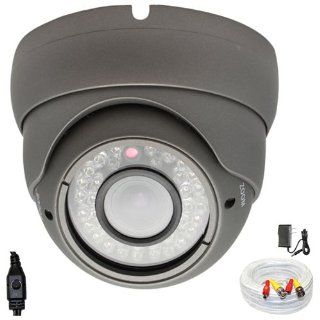 1/3" SONY Super HAD CCD II 650TVL Professional indoor vandalproof dome Surveillance Security Camera with 125ft BNC Cable & Power Adapter Kit   650 TV lines, 36 IR LEDs, Vari Focal 4~9mm Manual Zoom Lens. WDR(Wide Dynamic Range). OSD Menu. 0 Lux (w
