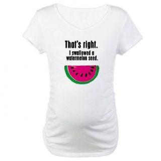  I Swallowed a Watermelon Seed Maternity T Shirt Clothing