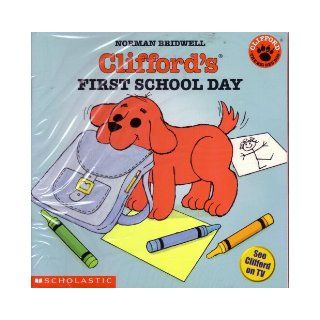 Set of 5 Clifford Books Clifford's First School Day, Clifford's Word Book, Clifford Takes a Trip, Clifford the Small Red Puppy, Clifford Goes to Hollywood (Clifford the Big Red Dog) Books