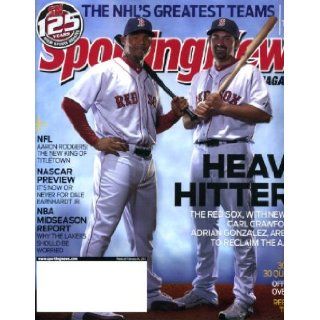 Sporting News February 14 2011 Has 2 covers   outside ad cover has Steven Wallace/Nascar & inside cover has Carl Crawford & Adrian Gonzalez/Boston Red Sox, Nascar Preview, Rebuilding New York Mets, NBA Report, Aaron Rodgers/Green Bay Packers Sport