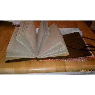Leather Writing Journal with Strap closure Books