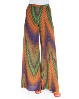 Womens Desert Horizon Silk Pants   M. Missoni   Orange (38)