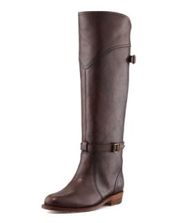 Dorado Leather Riding Boot, Dark Brown   Frye   Dark brown (36.5B/6.5B)