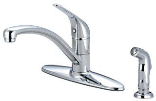 Pioneer 2LG161 SS Single Handle Kitchen Faucet, PVD Stainless Steel Finish   Touch On Kitchen Sink Faucets  