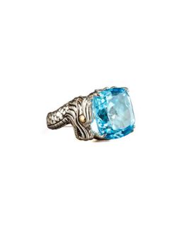 Naga Batu Ring, Blue Topaz   John Hardy   Silver (7)