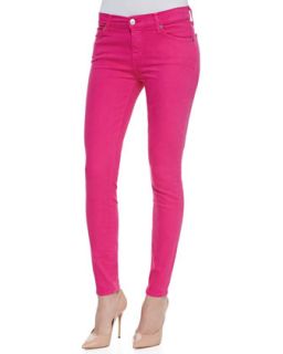 Womens Slim Illusion Skinny Jeans, Hot Pink   7 For All Mankind   Hot pink (26)
