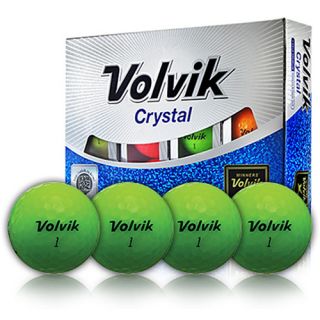 Volvik Crystal 3pc Golf Balls, Green (7101)