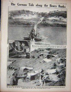 1915 WW1 German Band Music Soldier Trench Bzura River   Prints