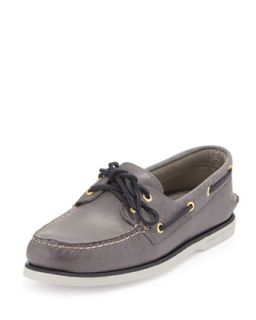 Mens Gold Cup Authentic Original Boat Shoe, Gray   Sperry Top Sider   Gray (7)