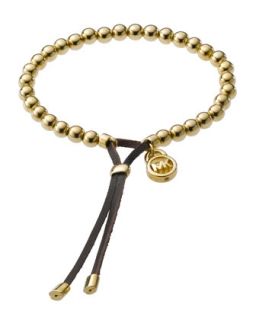 Bead Stretch Bracelet, Golden   Michael Kors   Golden (ONE SIZE)
