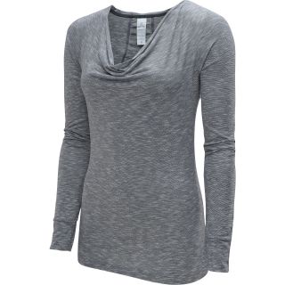 ASPIRE Womens Drop Neck Long Sleeve Shirt   Size Medium, Greystone