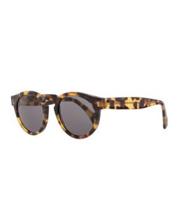 Leonard Round Sunglasses, Tortoise   Illesteva   Tortoise shell/Gr