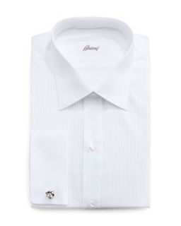 Mens Barron Pleated Tuxedo Shirt, White   Brioni   White (15L)