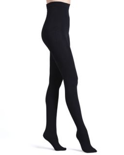 Womens Luxe Layer Tights, Basic Black   Donna Karan   Black (MED/TALL)