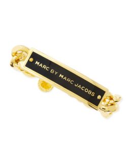 Enamel ID Bracelet, Black/Golden   MARC by Marc Jacobs   Black