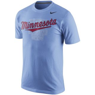NIKE Mens Minnesota Twins All Star Game Local 2 Cotton Blue Short Sleeve T 