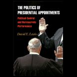 Politics of Presidential Appointments
