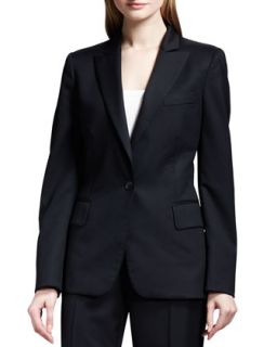 Womens Classic One Button Jacket   Stella McCartney   Black (46/12)