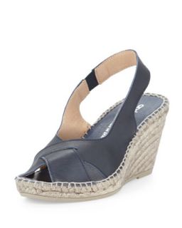 Cortland Slingback Espadrille Wedge, Navy   Andre Assous   Navy (10.0B)