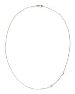 Mini 2 Number Necklace, White Gold   Maya Brenner Designs   White gold (0)