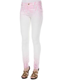 Womens Python Ombre Skinny Jeans   Just Cavalli   Pink (29)