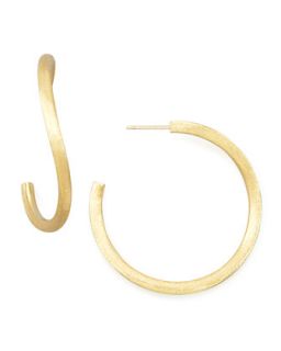 Jaipur Link Yellow Gold Medium Hoop Earrings   Marco Bicego   Yellow