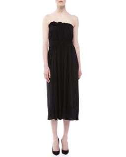 Womens Wool Jersey Strapless Dress   Michael Kors   Black (0)