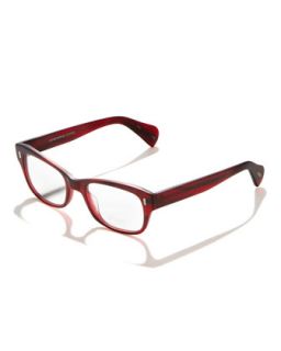 Wacks Fashion Glasses, Red   Oliver Peoples   Red (ONE SIZE)