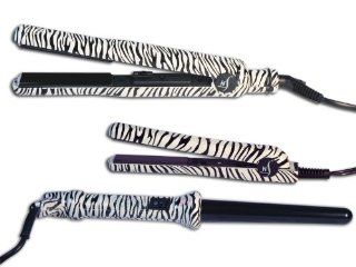 Herstyler Complete Zebra Print Kit (Hair Straightener, Mini Flat Iron, Grande Baby Curl)  Flattening Irons  Beauty
