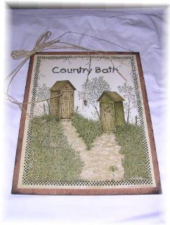 Shop Country Bath His Hers Outhouses Wooden Bathroom Wall Decor Sign at the  Home Dcor Store. Find the latest styles with the lowest prices from The Little Store Of Home Decor
