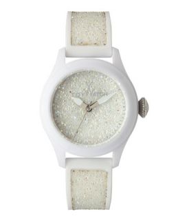 Glitter Silicone Watch, White   Toy Watch   White