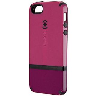 Speck CandyShell Flip Rubberized Hard Case For iPhone 5, Raspberry/Dark Raspberry/Black