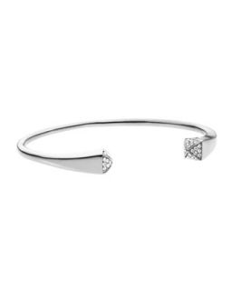 Crystallized Reverse Cuff, Silver Color   Michael Kors   Silver